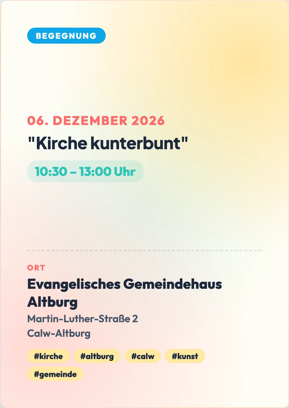 Veranstaltungsflyer