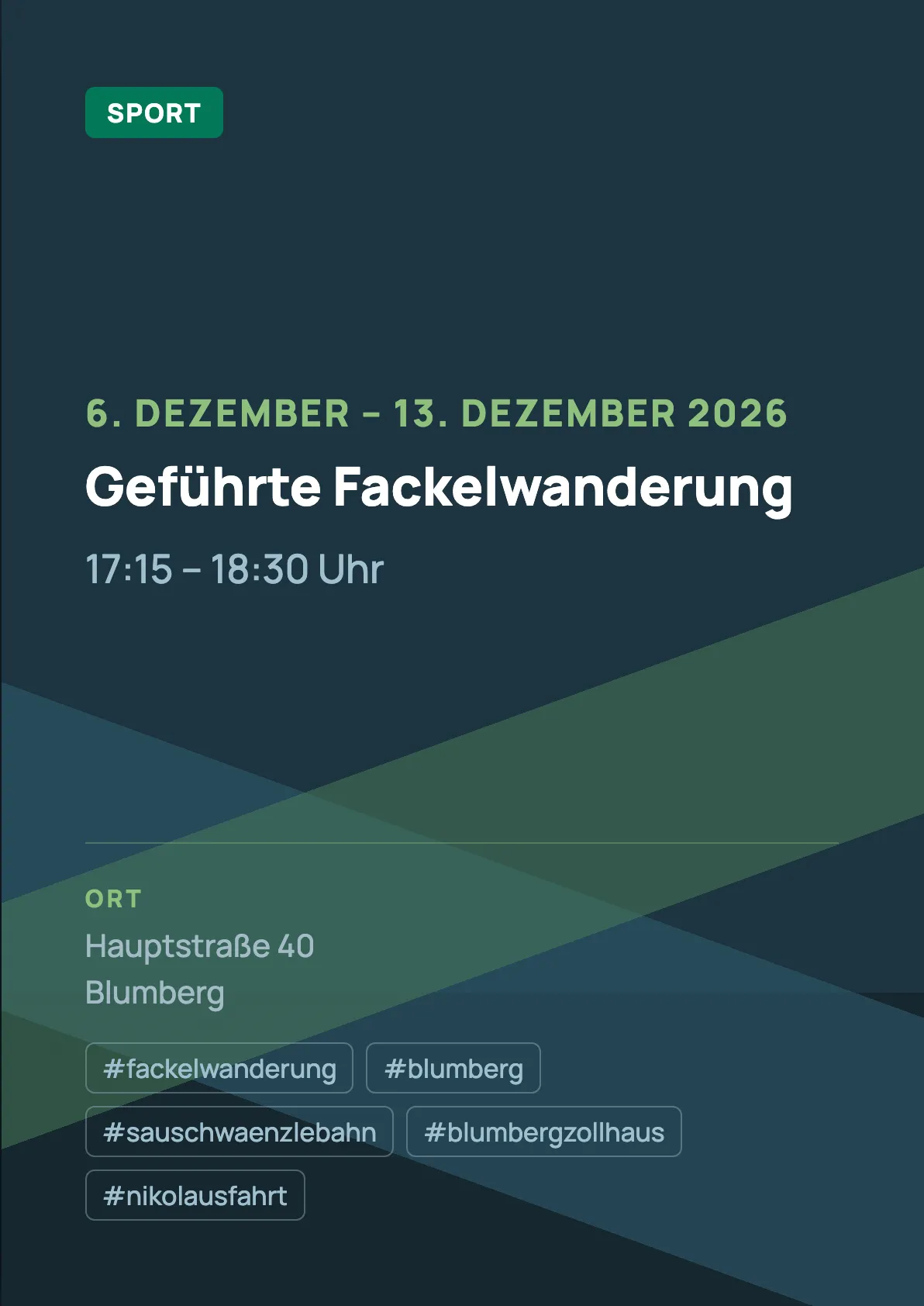 Veranstaltungsflyer