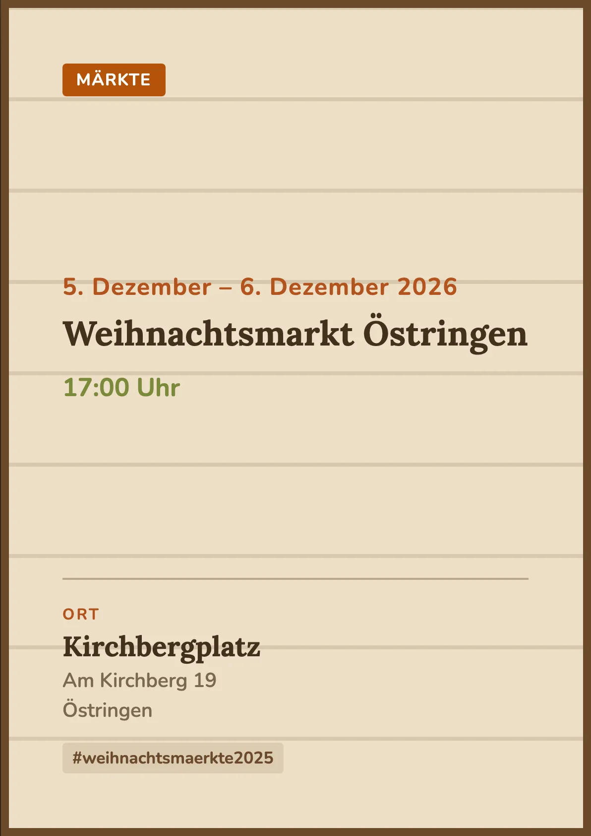 Veranstaltungsflyer