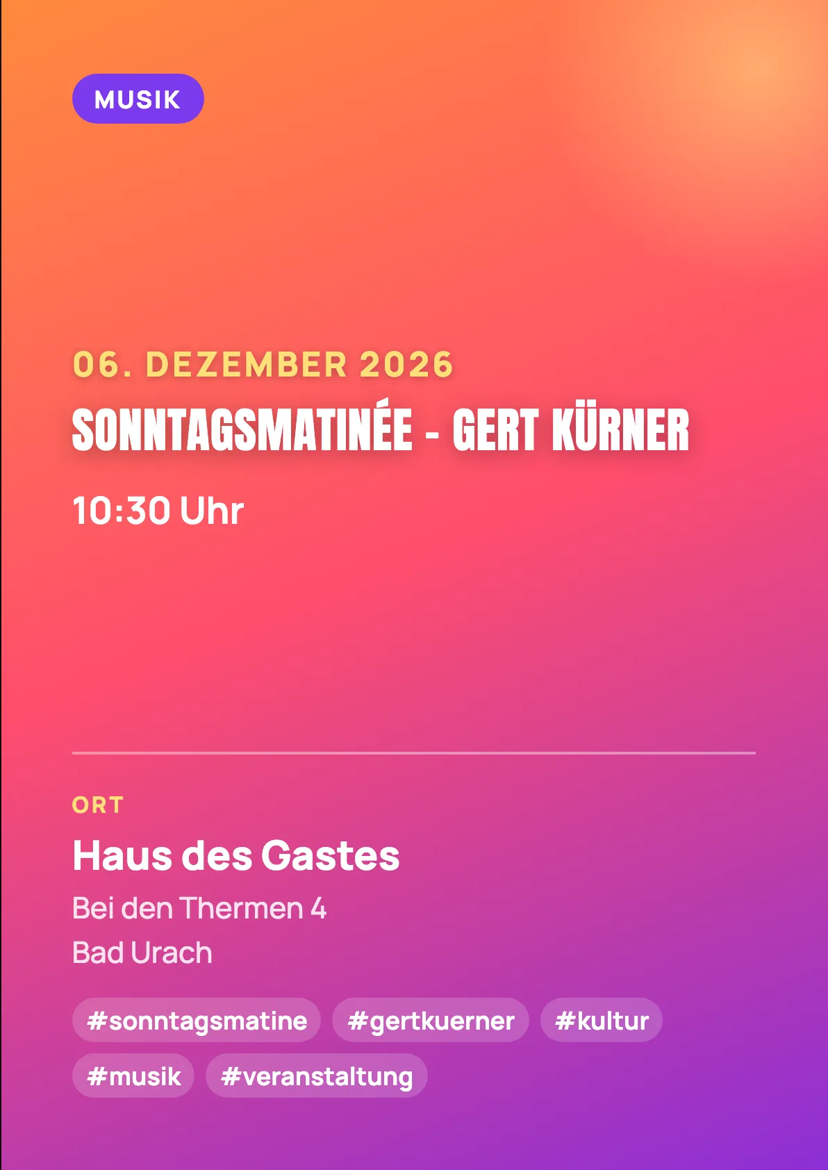 Veranstaltungsflyer