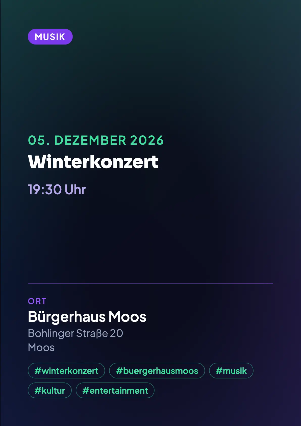 Veranstaltungsflyer