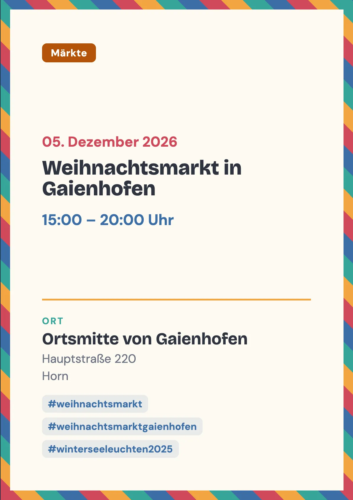 Veranstaltungsflyer