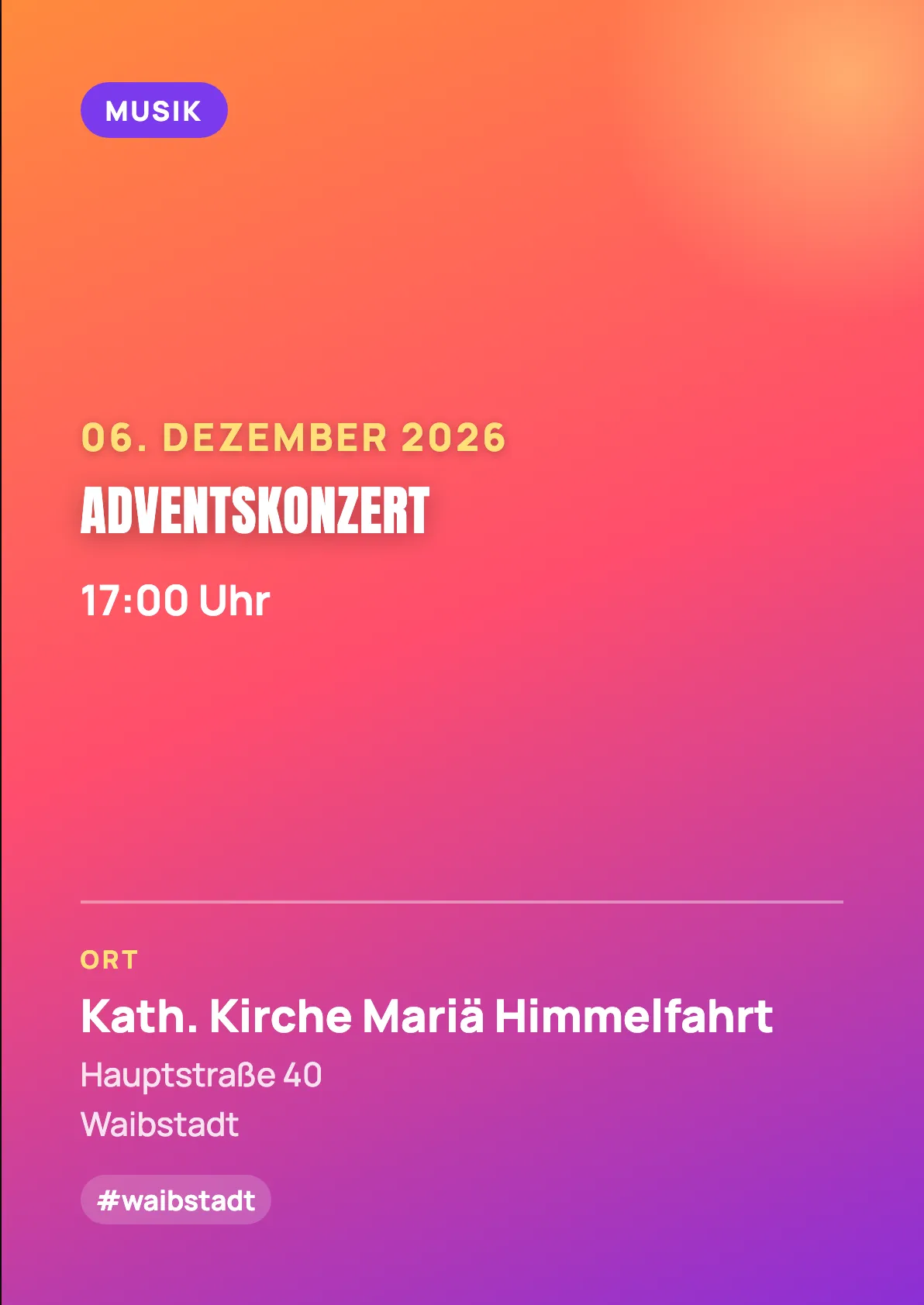 Veranstaltungsflyer