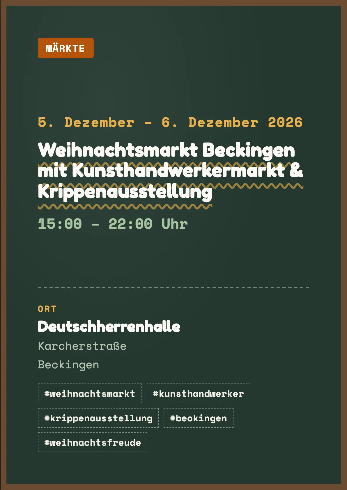 Veranstaltungsflyer