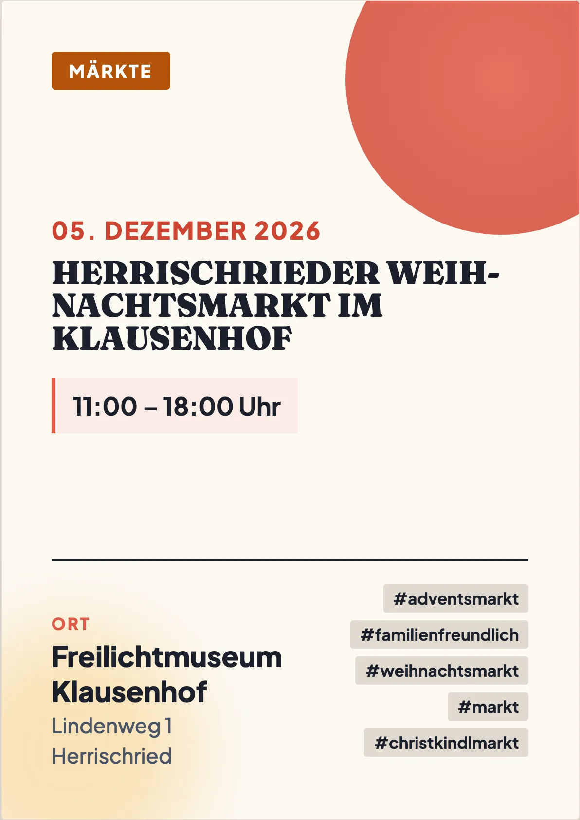 Veranstaltungsflyer