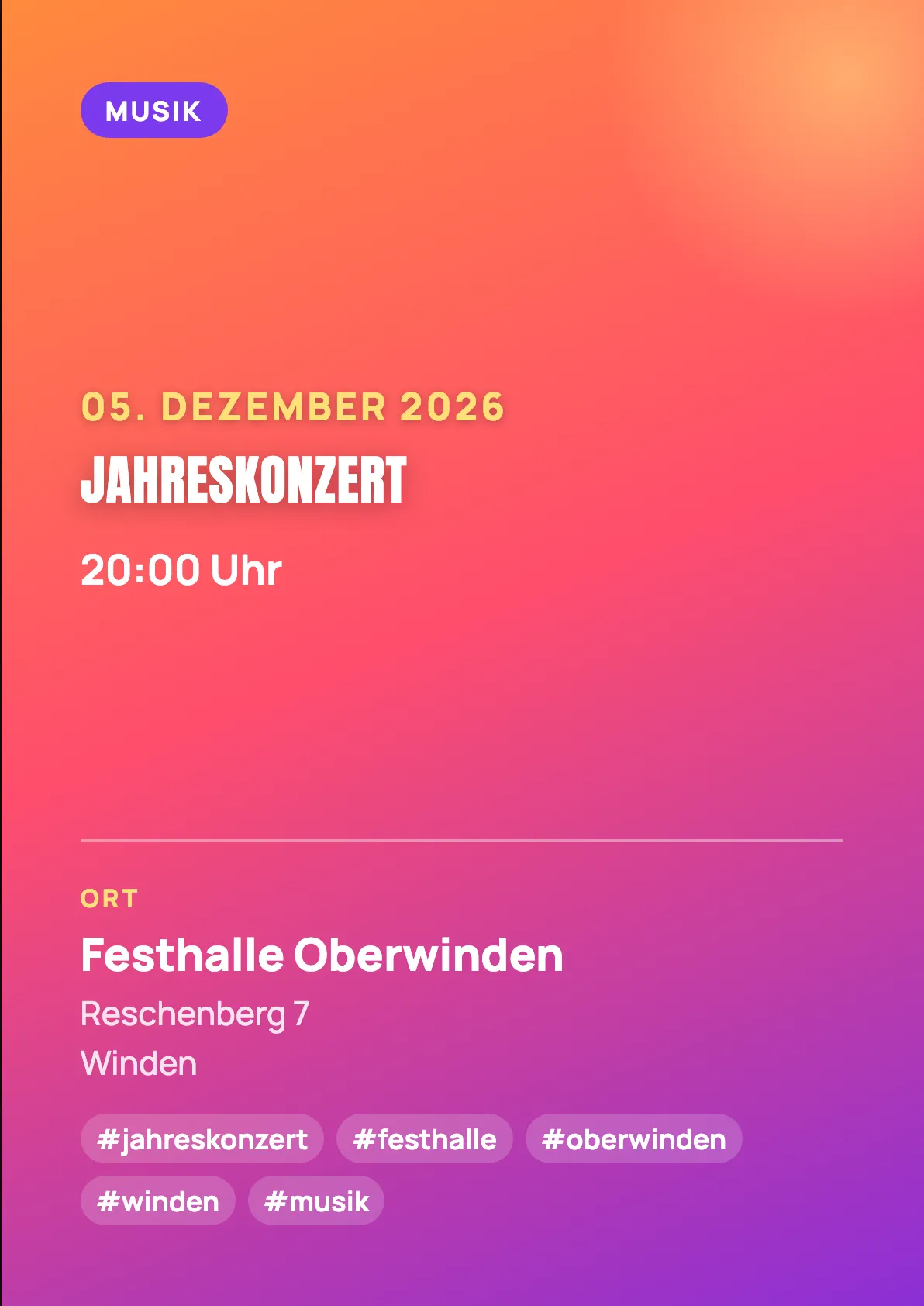 Veranstaltungsflyer