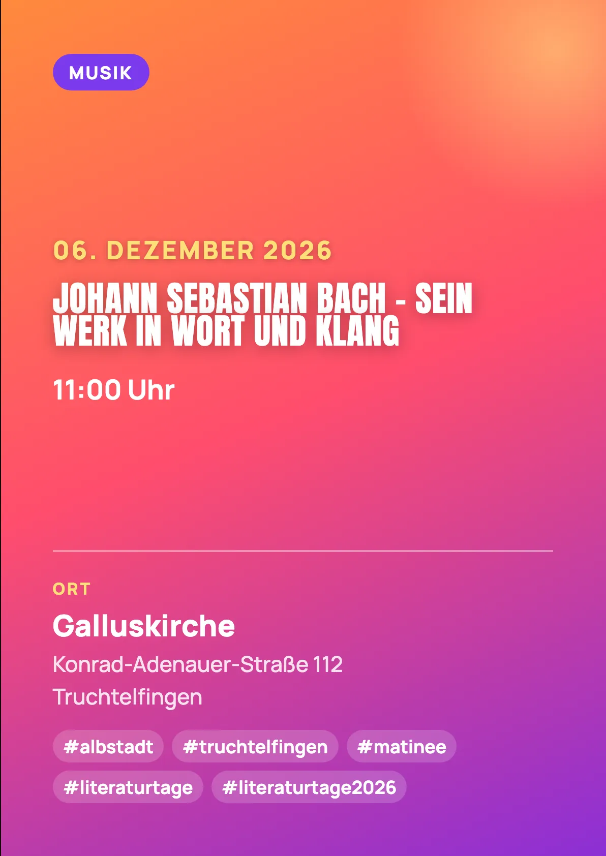 Veranstaltungsflyer
