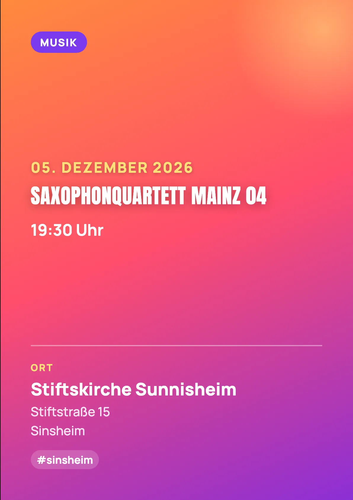 Veranstaltungsflyer