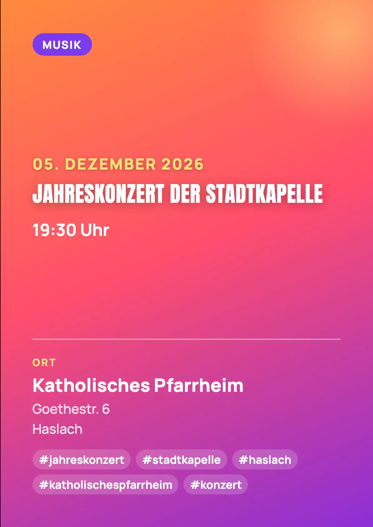 Veranstaltungsflyer