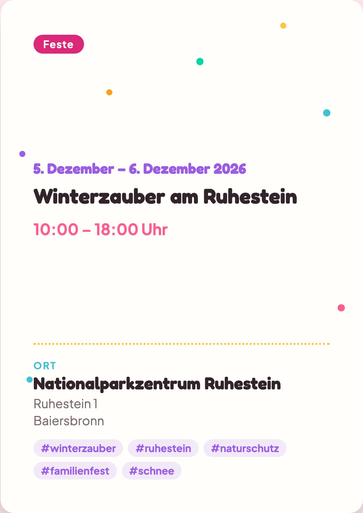 Veranstaltungsflyer