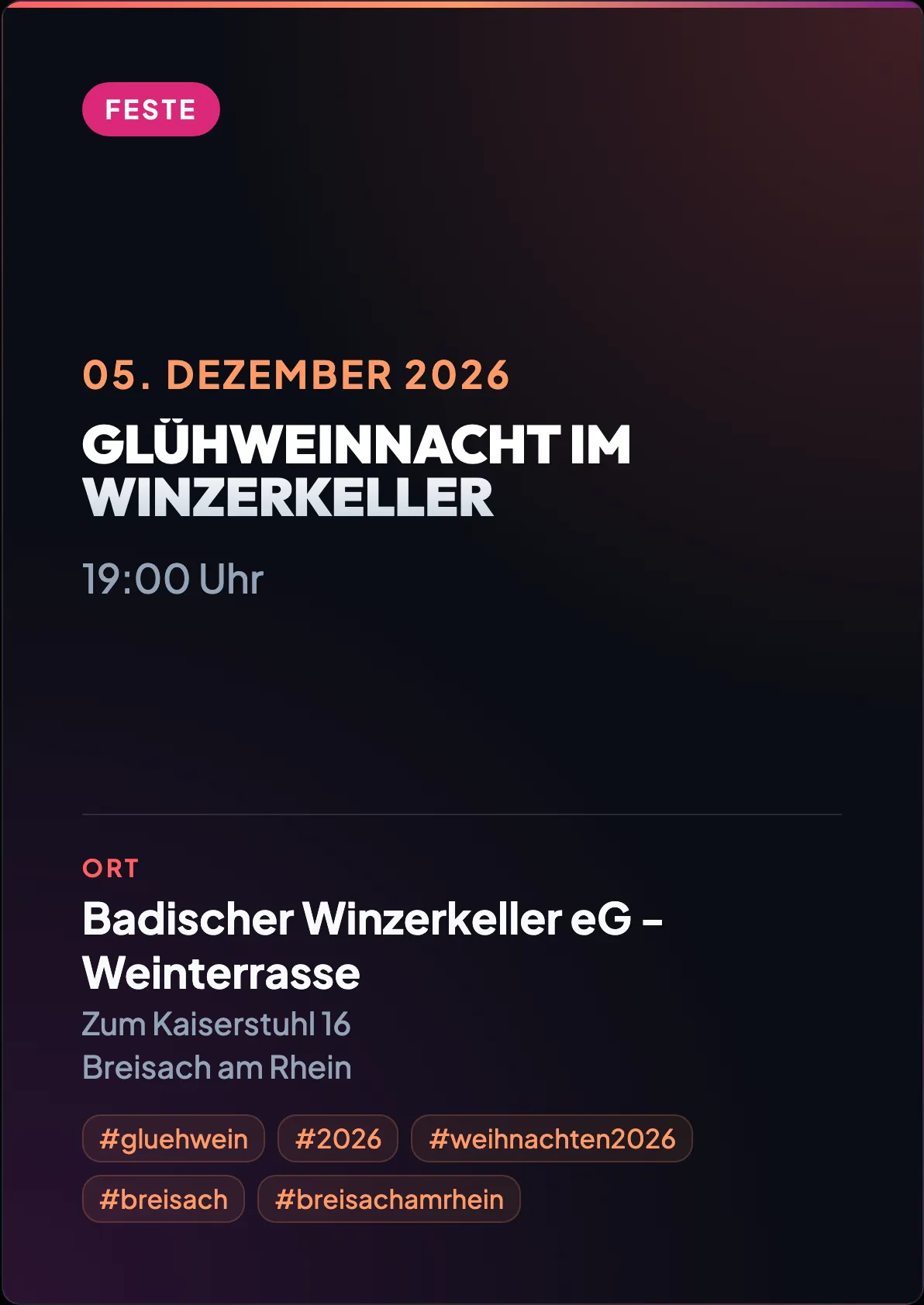 Veranstaltungsflyer