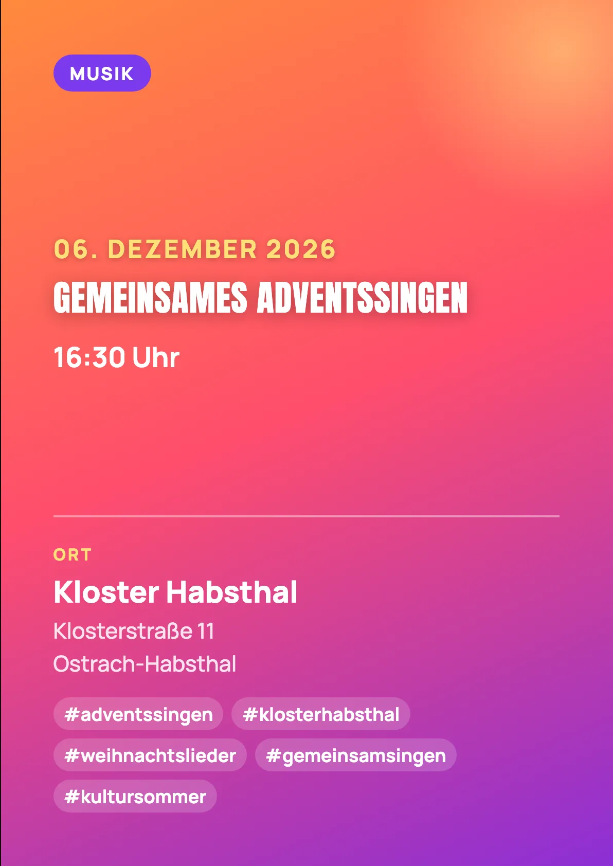 Veranstaltungsflyer
