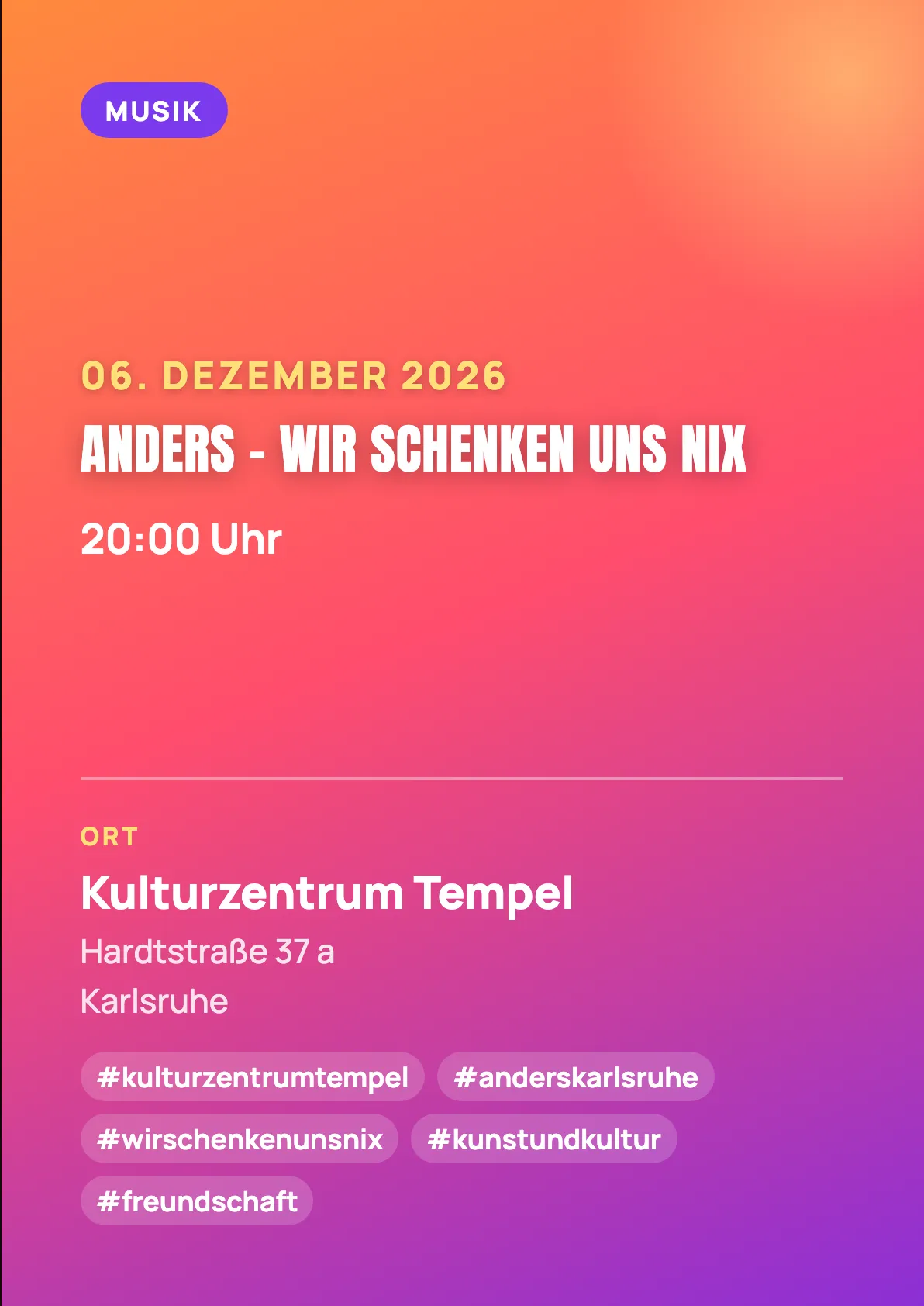 Veranstaltungsflyer