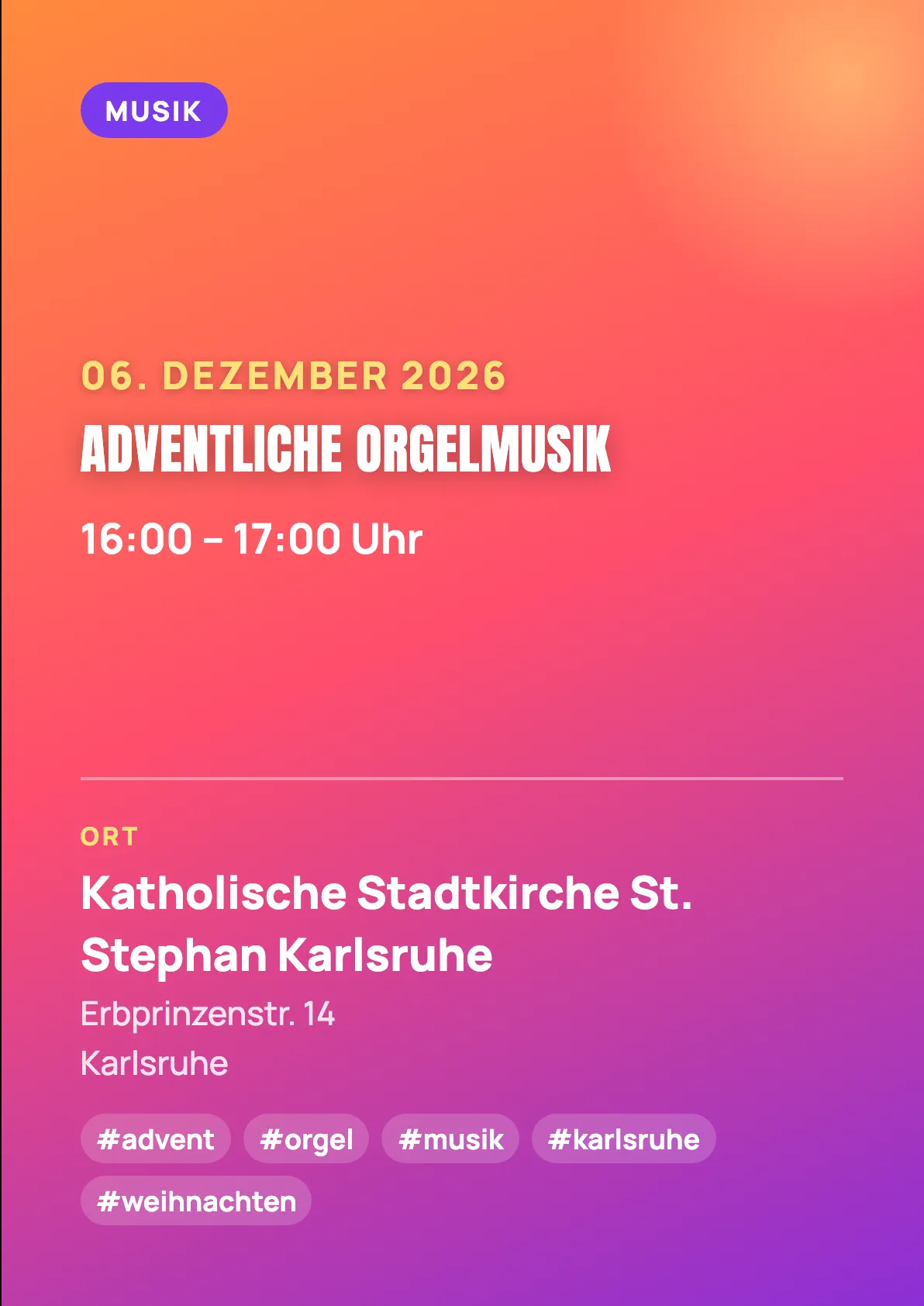 Veranstaltungsflyer