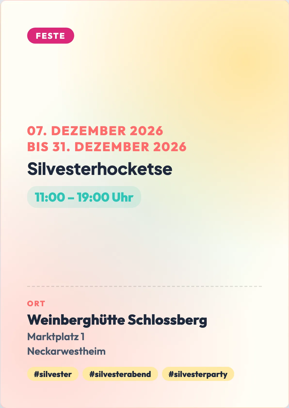 Veranstaltungsflyer