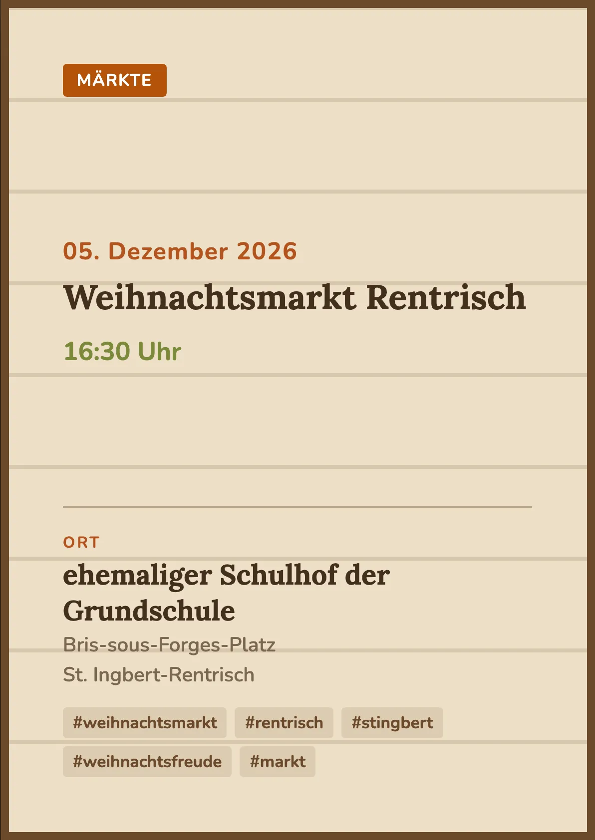 Veranstaltungsflyer
