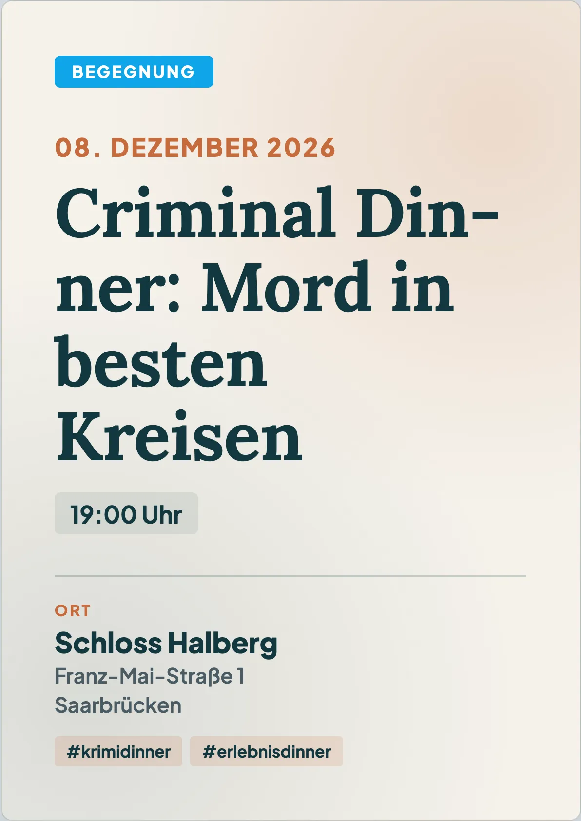 Veranstaltungsflyer