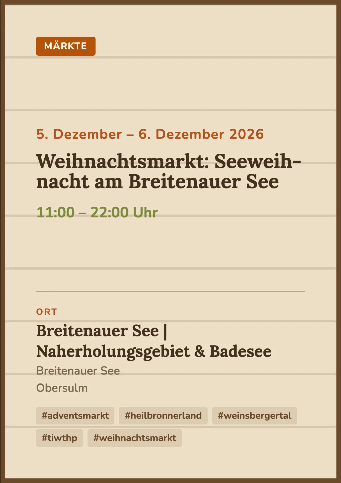 Veranstaltungsflyer