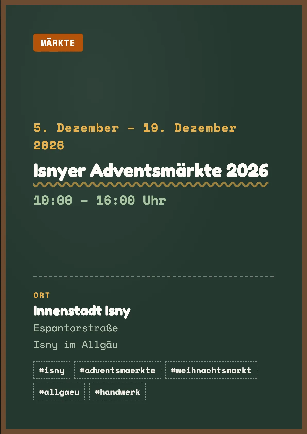 Veranstaltungsflyer