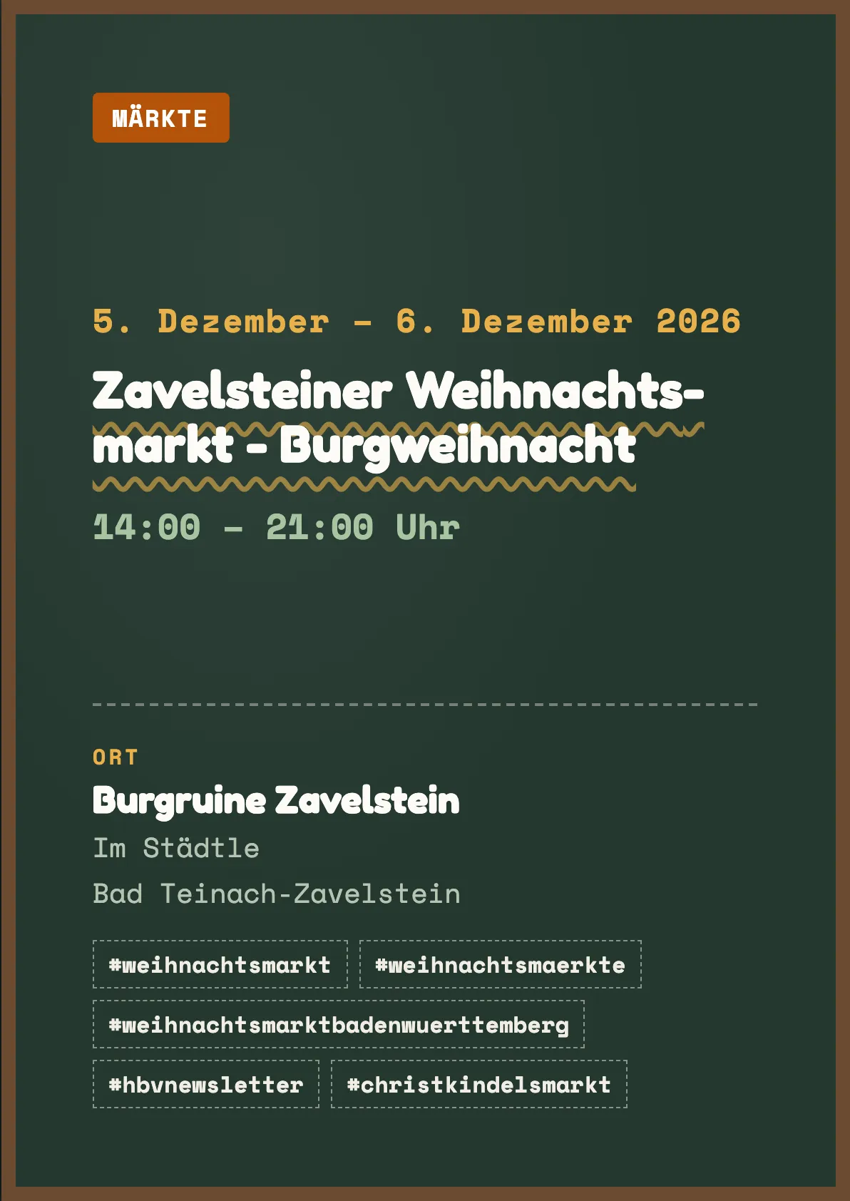 Veranstaltungsflyer