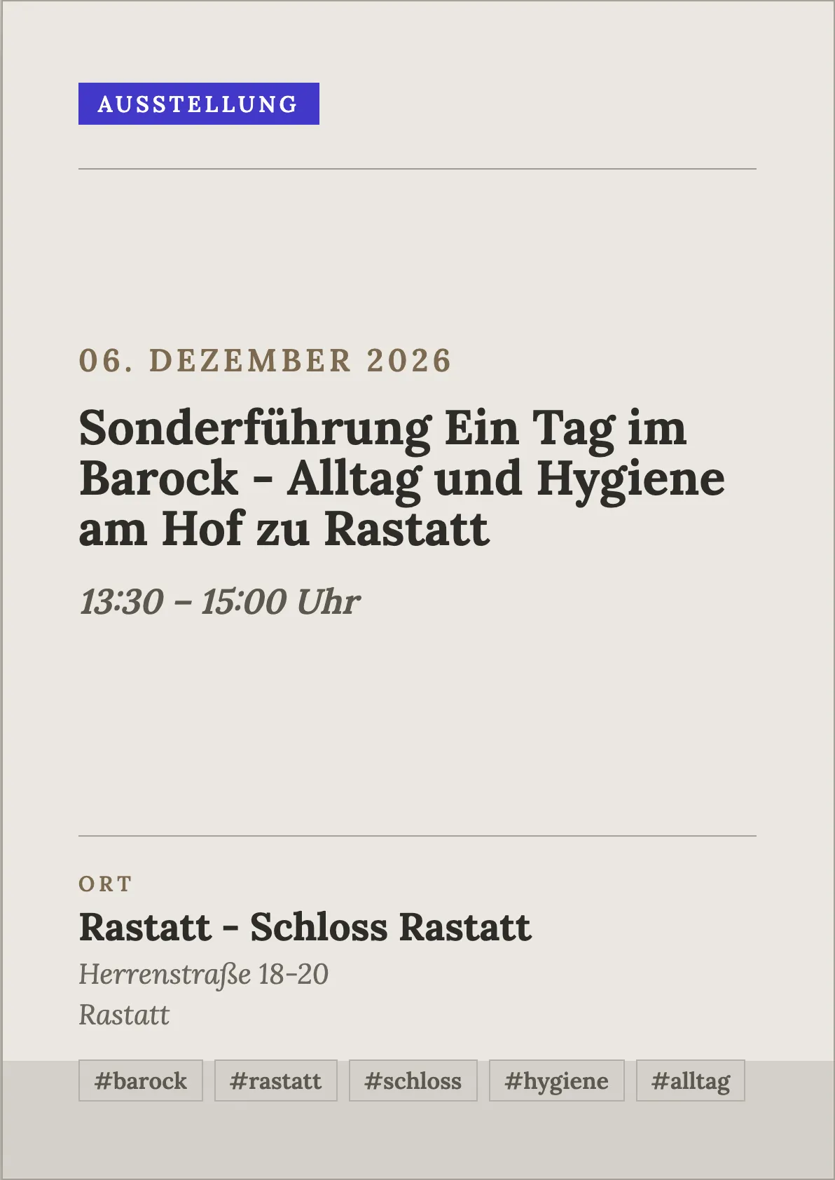 Veranstaltungsflyer