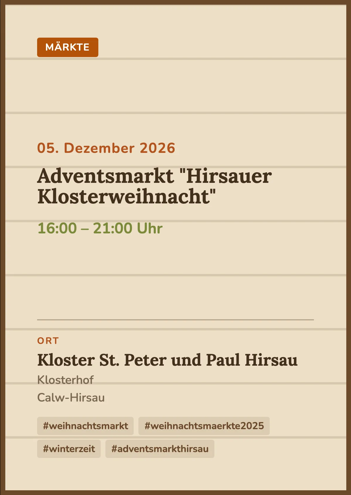Veranstaltungsflyer