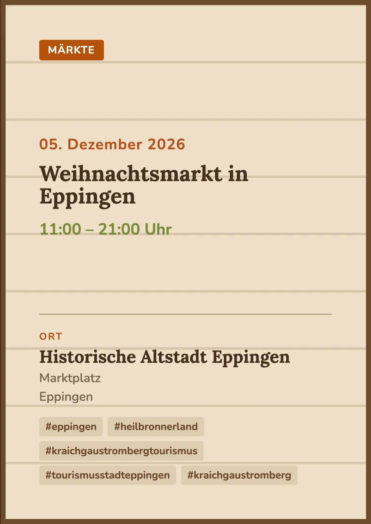 Veranstaltungsflyer