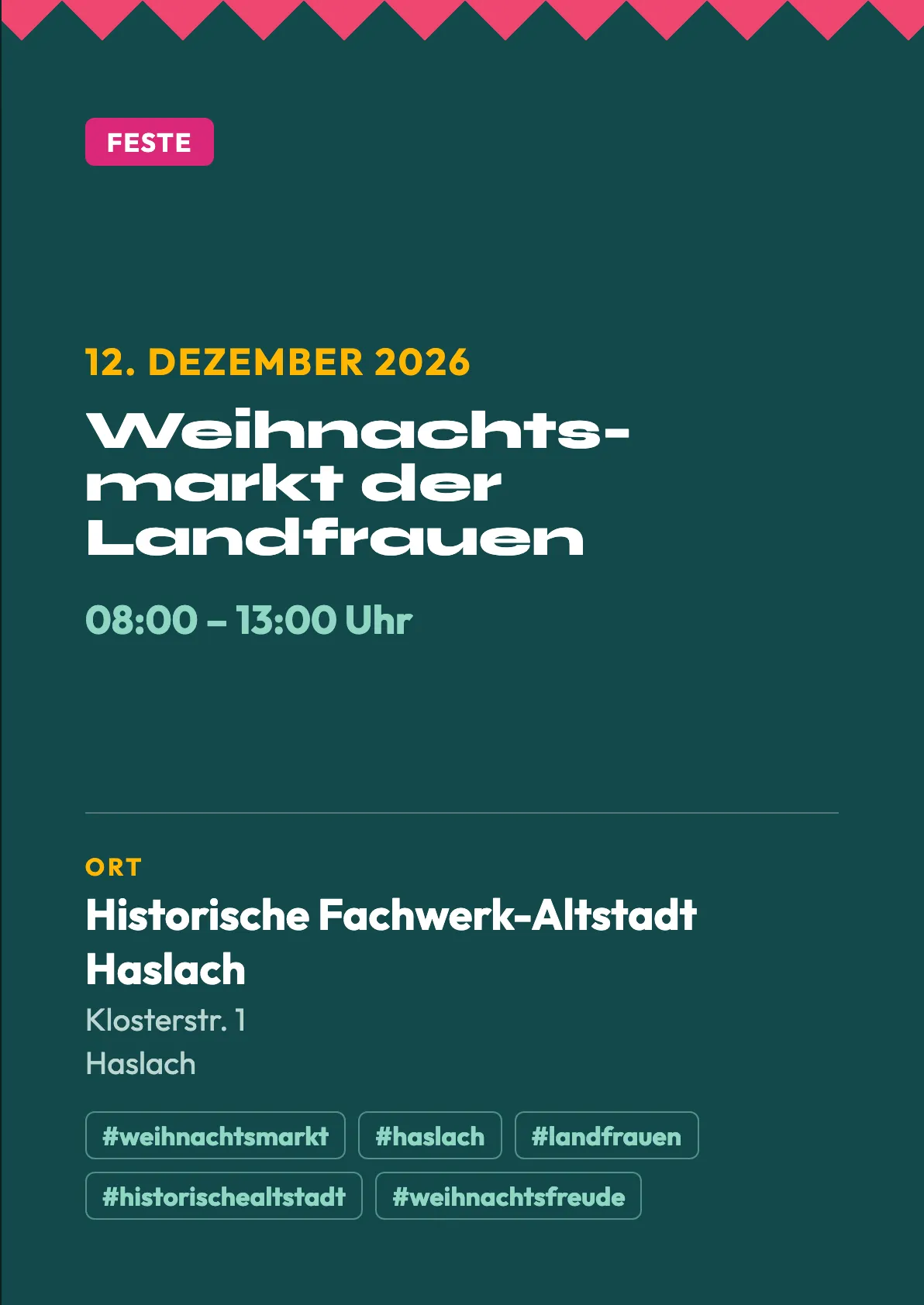 Veranstaltungsflyer