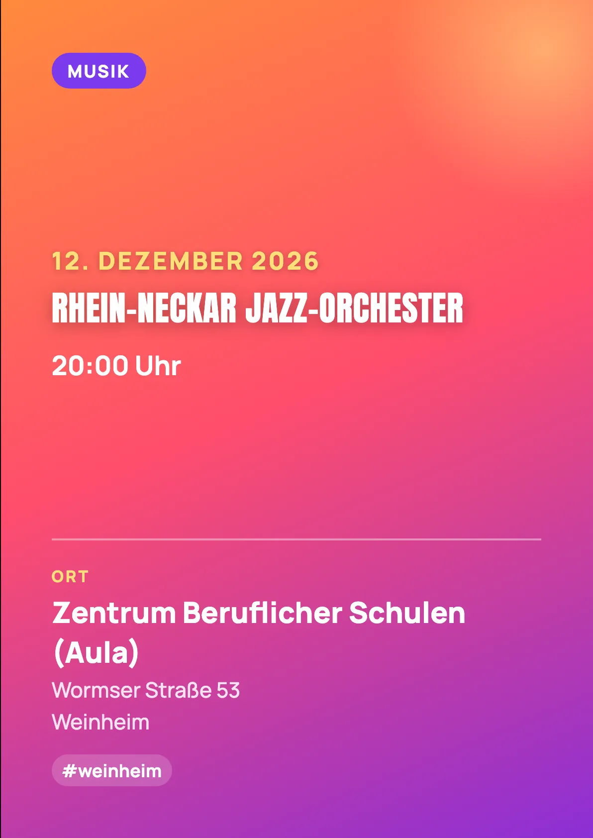 Veranstaltungsflyer