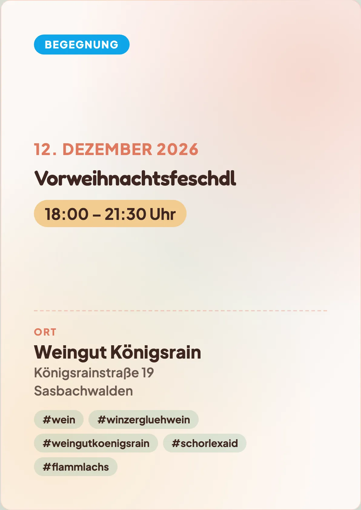 Veranstaltungsflyer