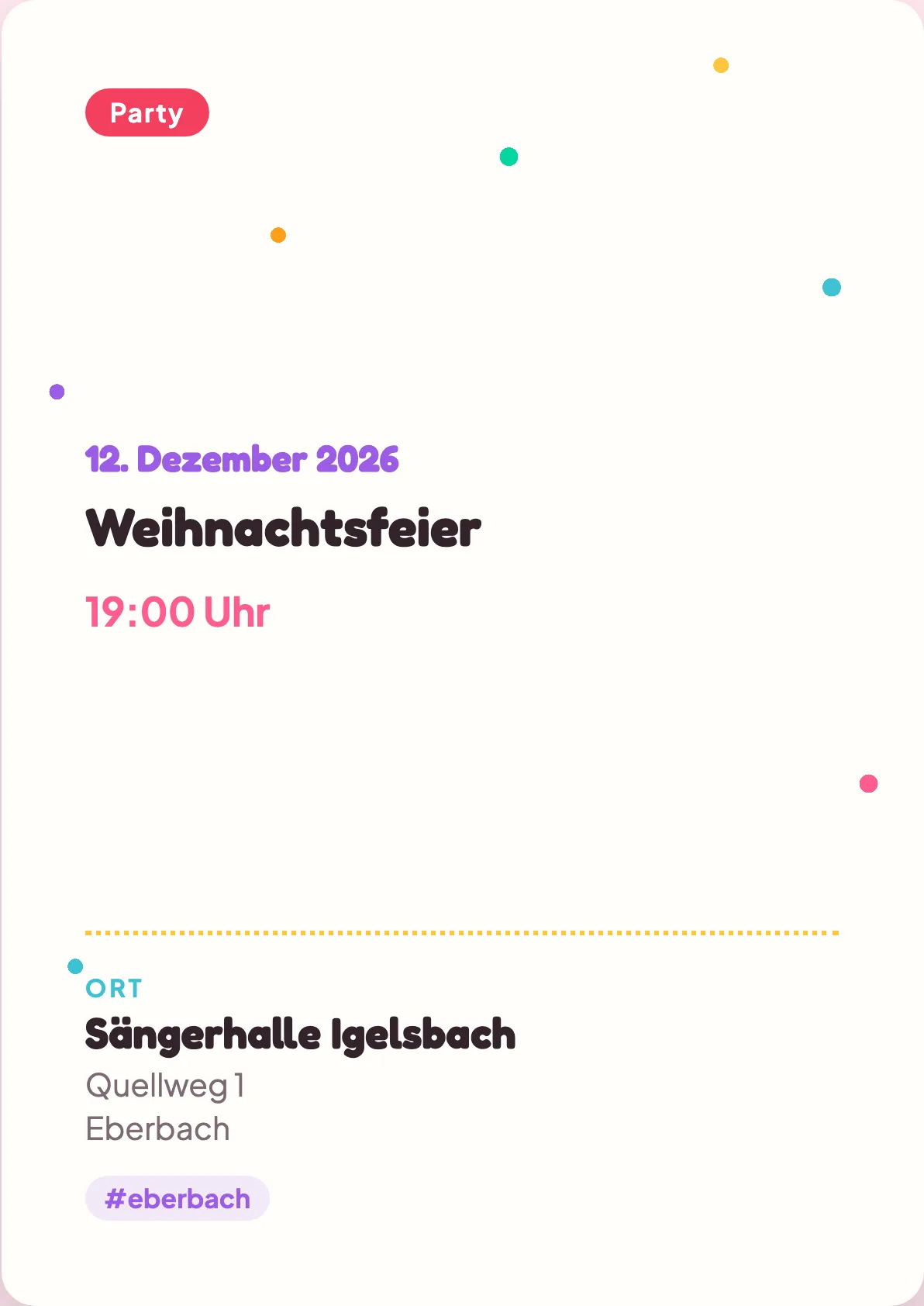 Veranstaltungsflyer