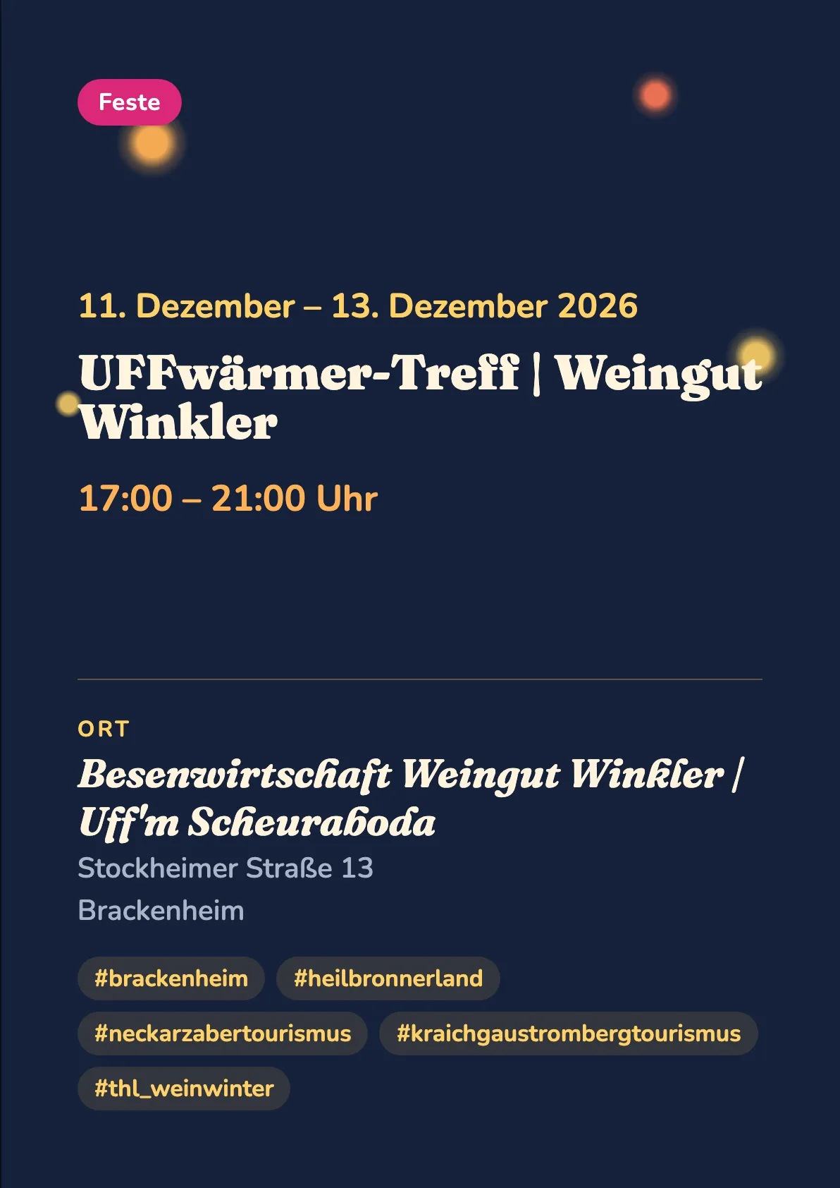 Veranstaltungsflyer