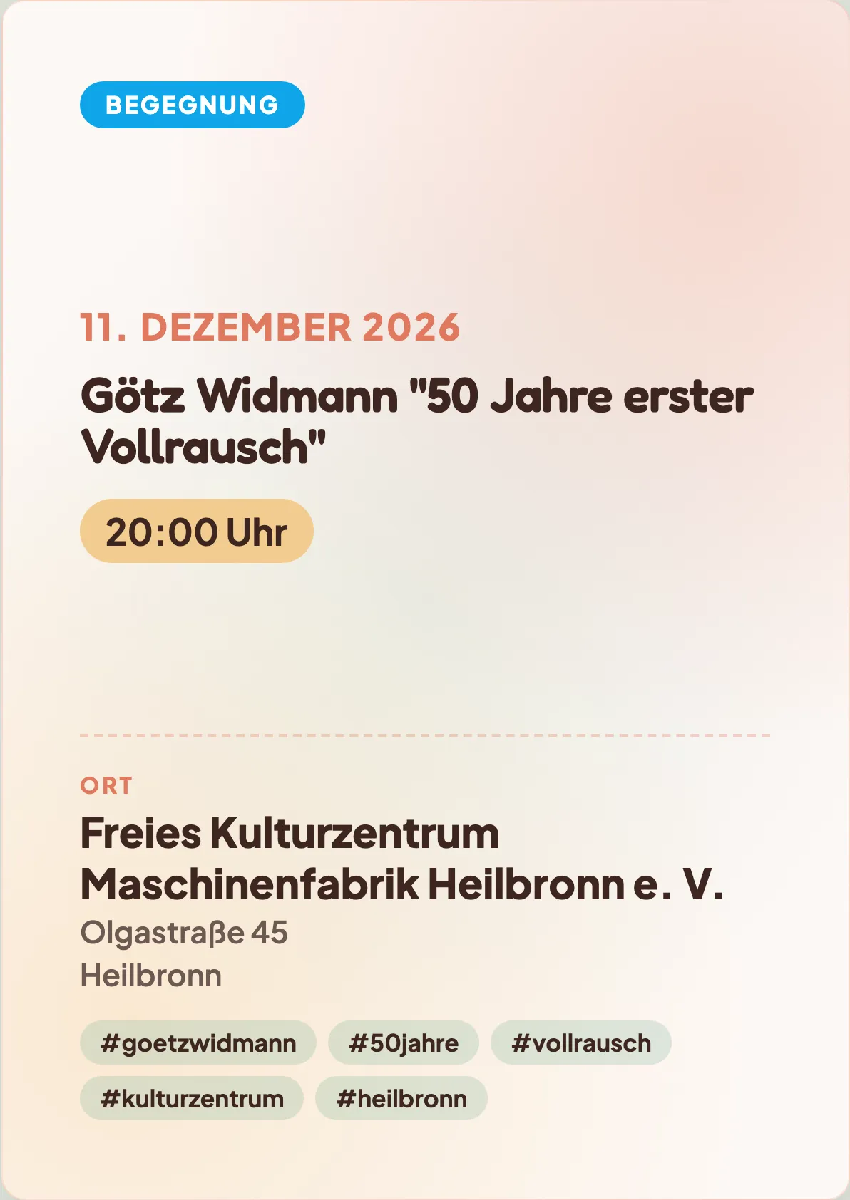 Veranstaltungsflyer