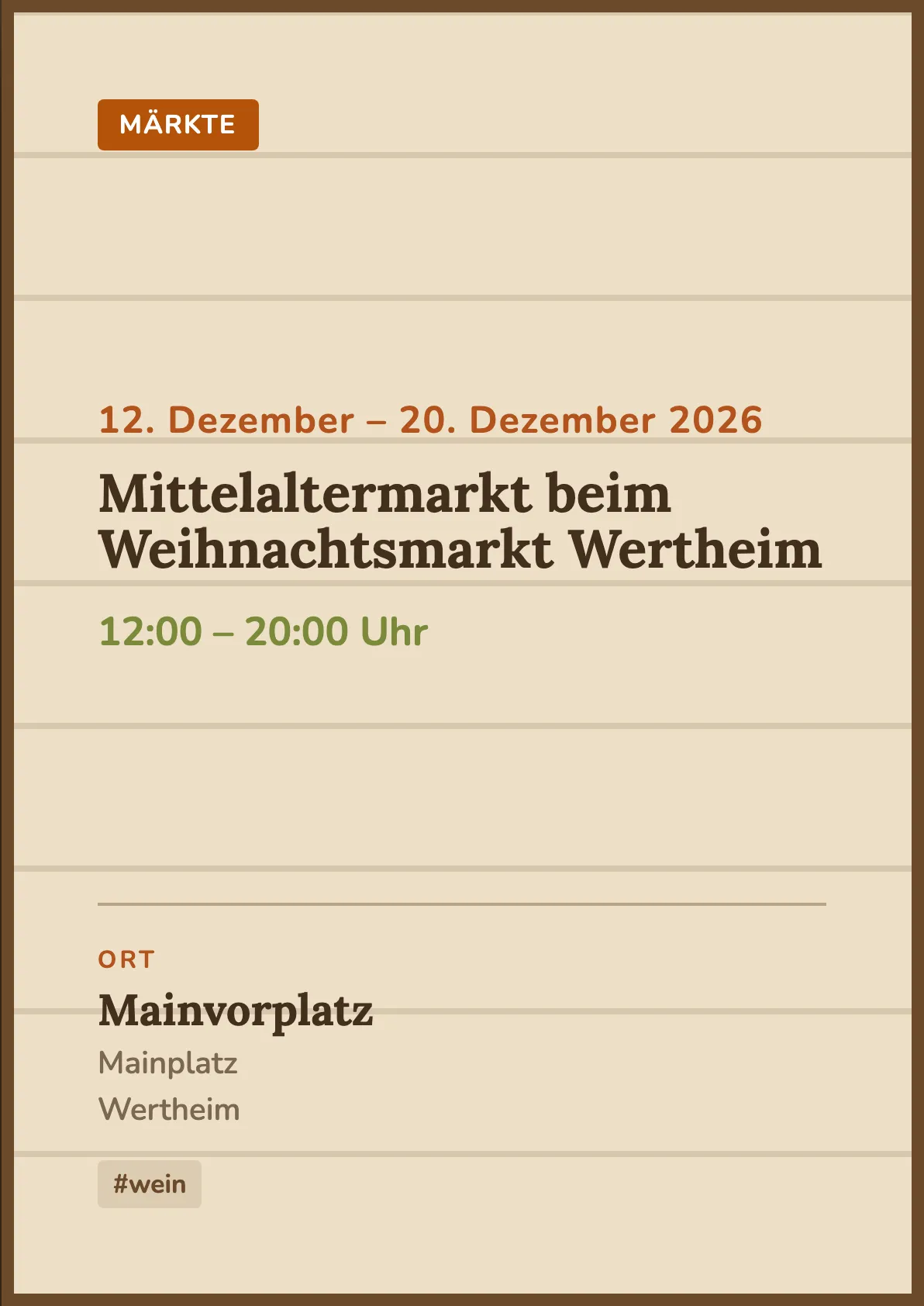 Veranstaltungsflyer