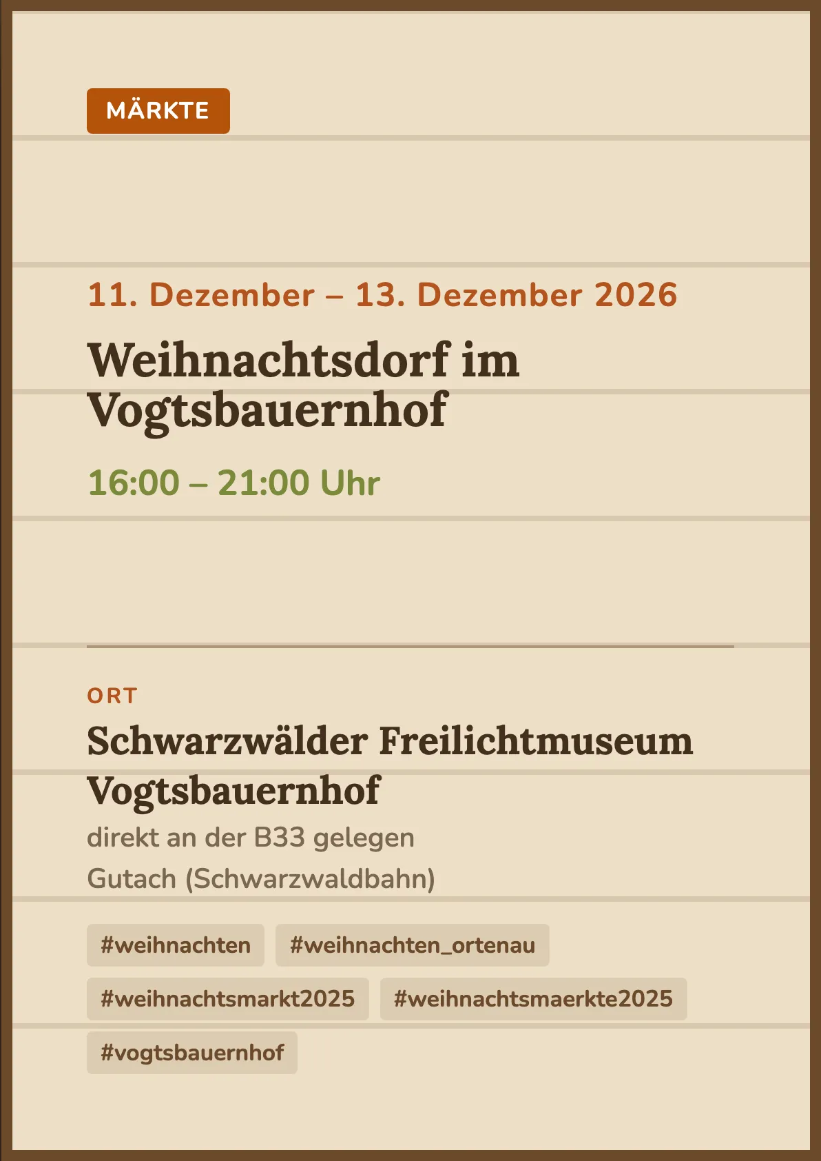 Veranstaltungsflyer