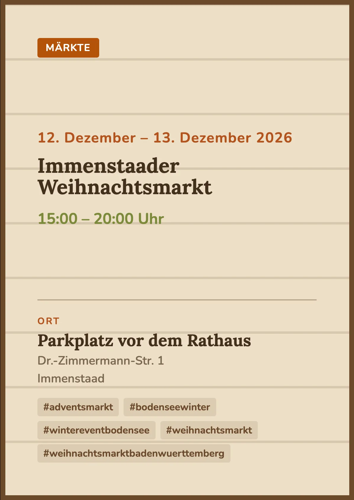 Veranstaltungsflyer