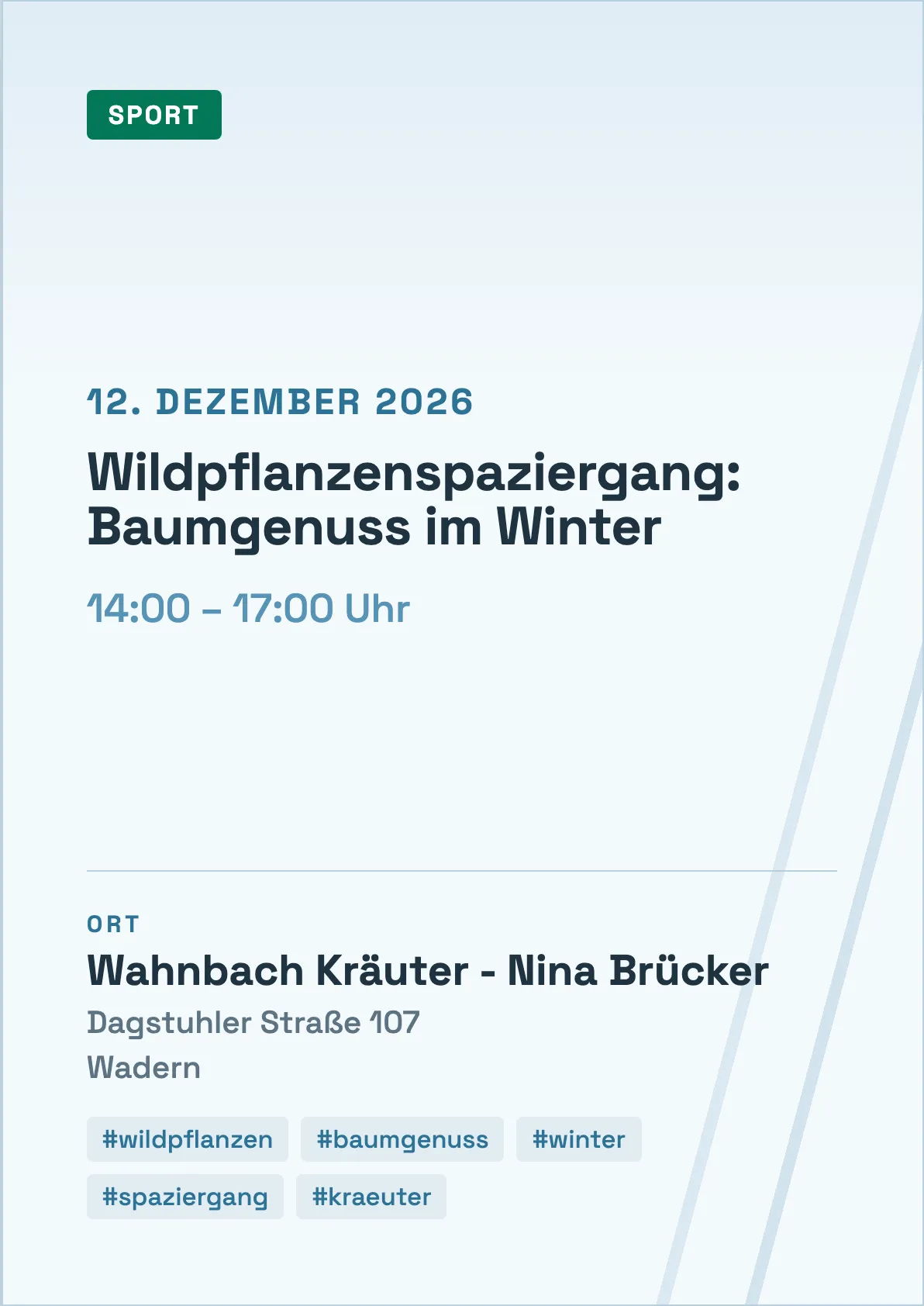 Veranstaltungsflyer