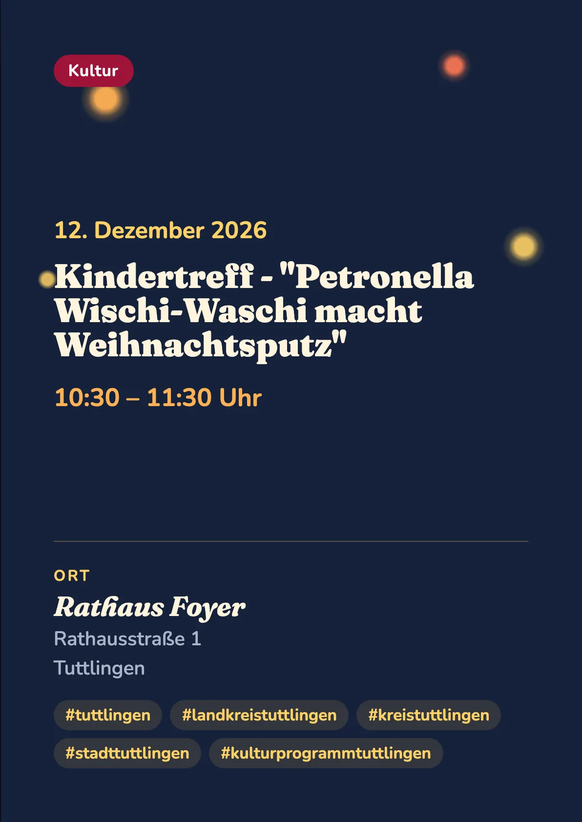 Veranstaltungsflyer