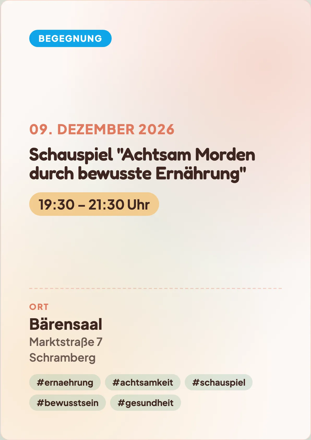 Veranstaltungsflyer
