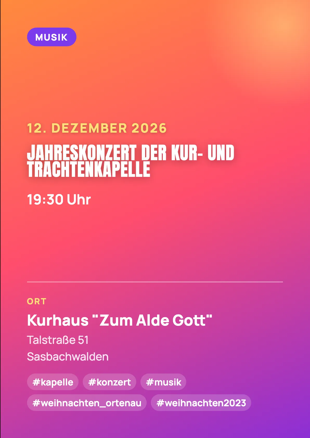 Veranstaltungsflyer