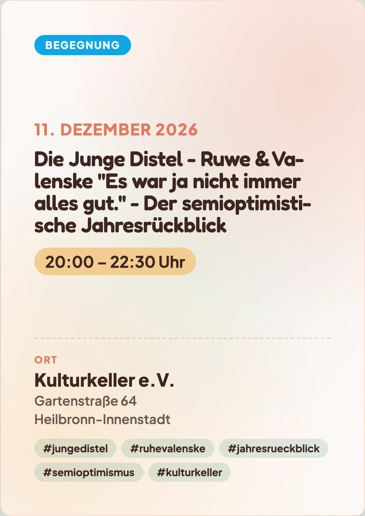 Veranstaltungsflyer