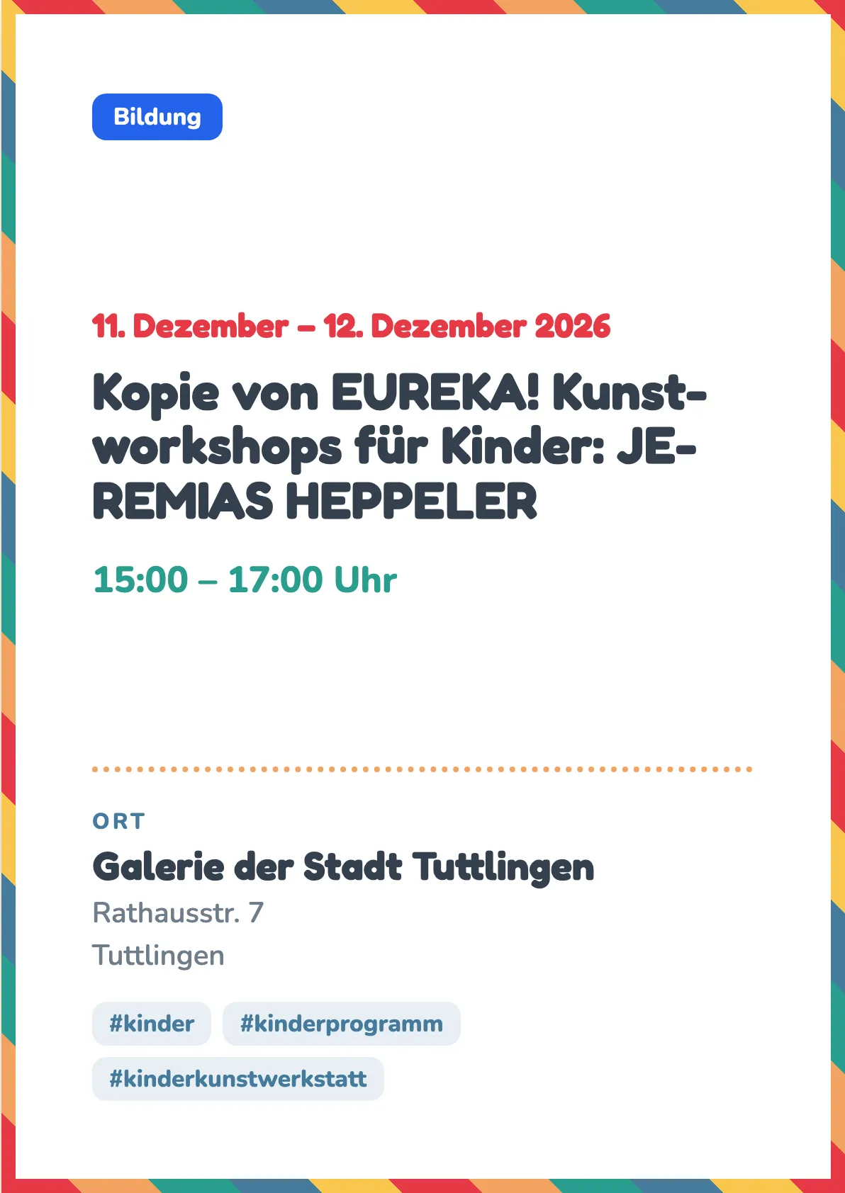 Veranstaltungsflyer
