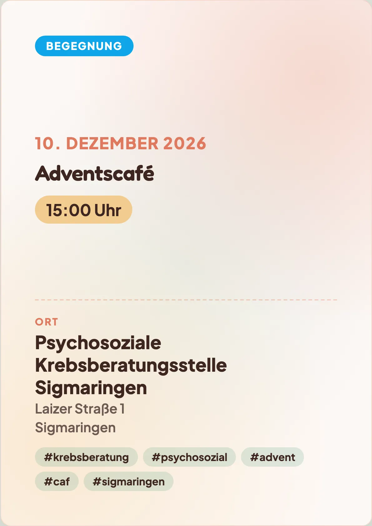 Veranstaltungsflyer