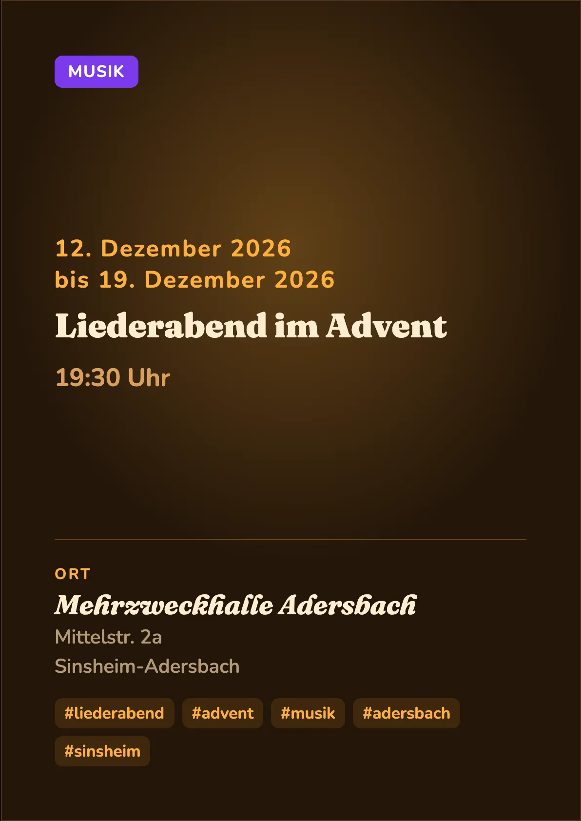 Veranstaltungsflyer