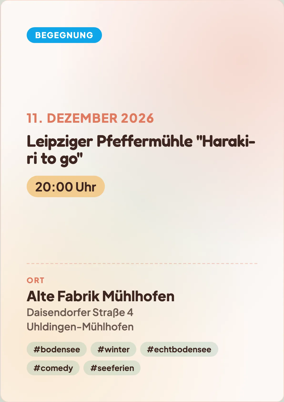 Veranstaltungsflyer
