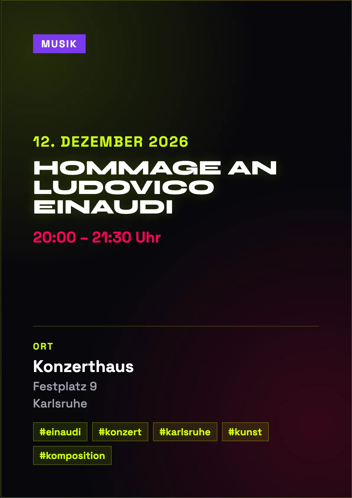 Veranstaltungsflyer