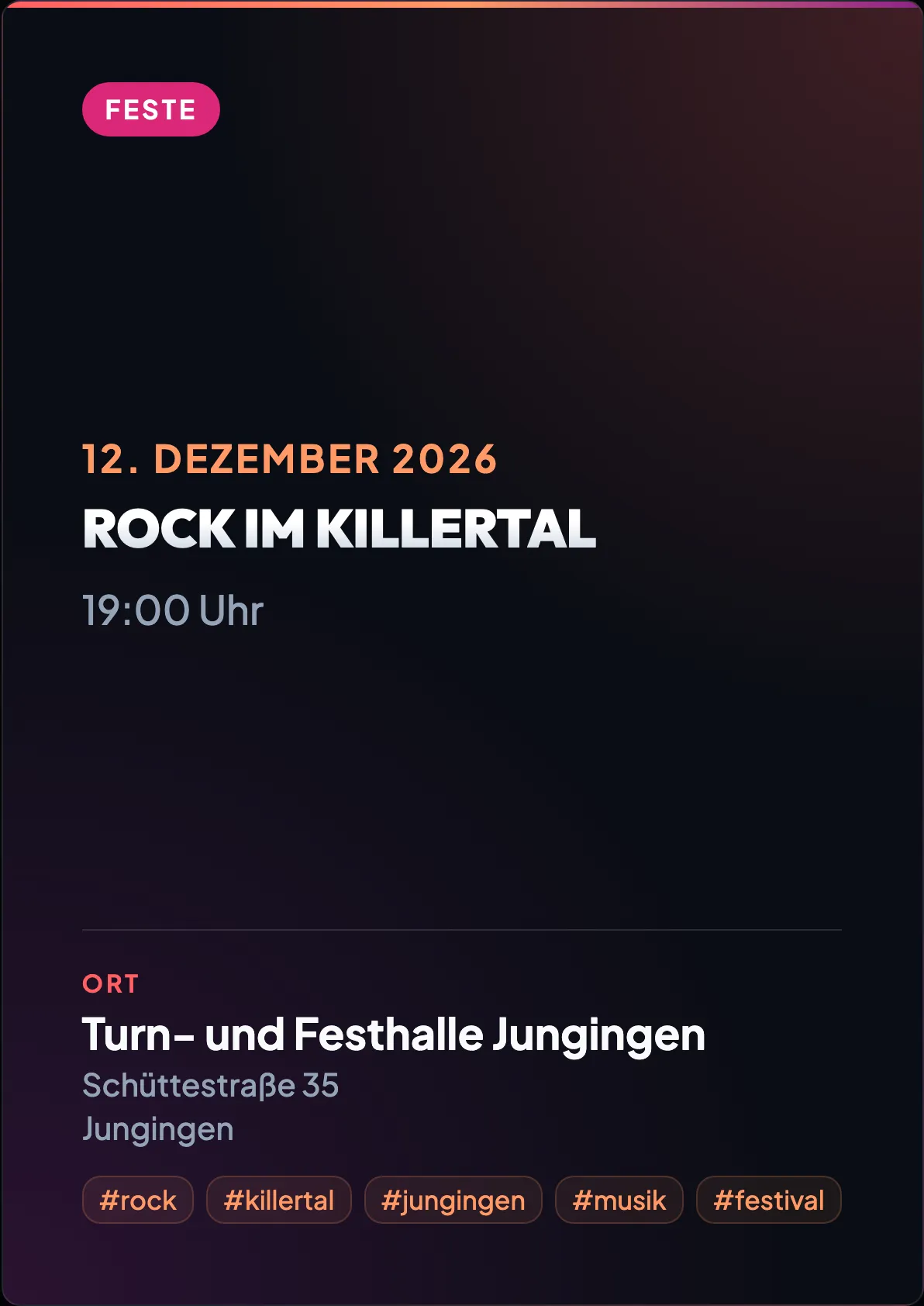 Veranstaltungsflyer