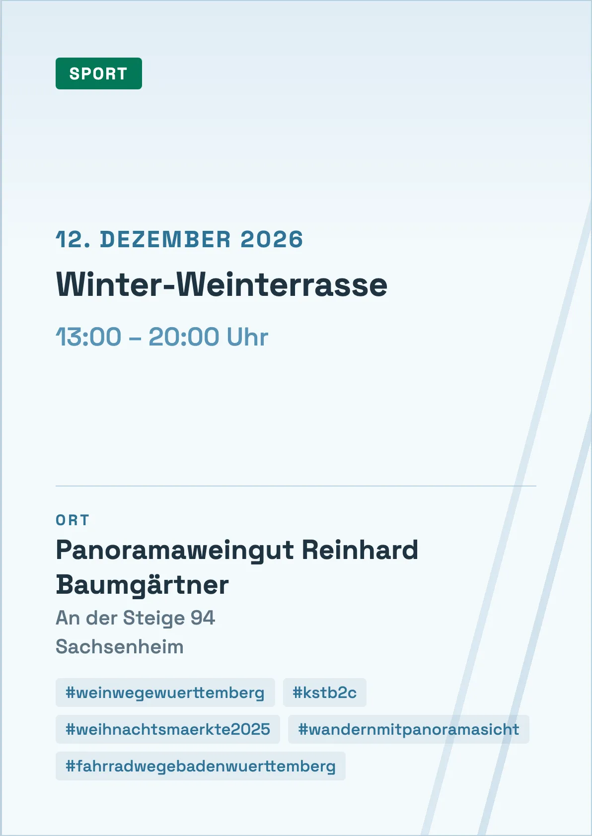 Veranstaltungsflyer