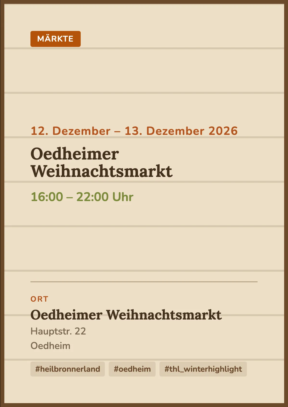 Veranstaltungsflyer
