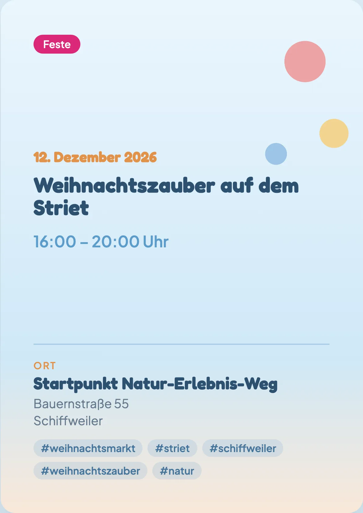 Veranstaltungsflyer